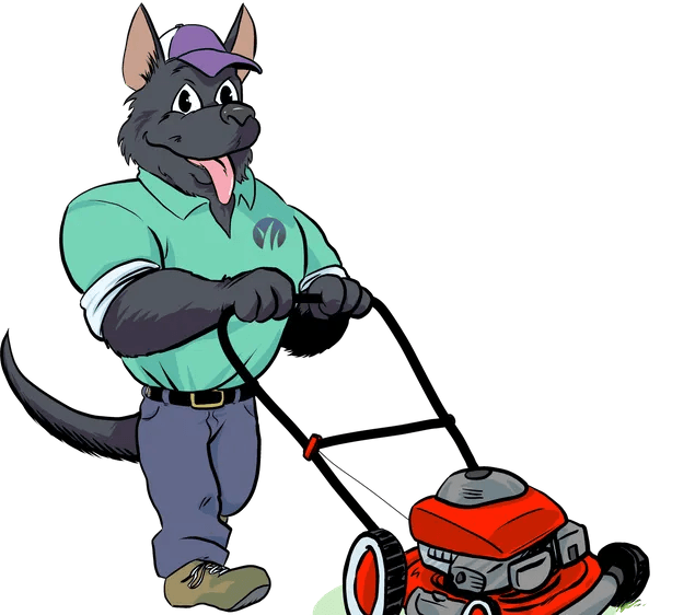 Lawn Dog With Lawn Mower